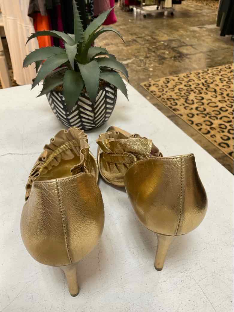 Michael Kors Shoe Size 10 Gold high heel