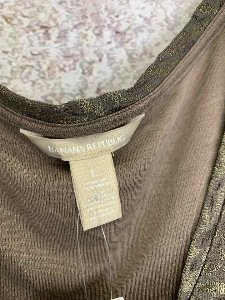 Banana Republic Size L Bronze NWT sleeveless dress