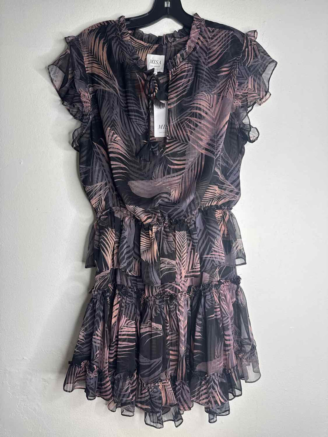 Misa Los Angeles Size M Multi-Color NWT Fern Leaves sleeveless dress