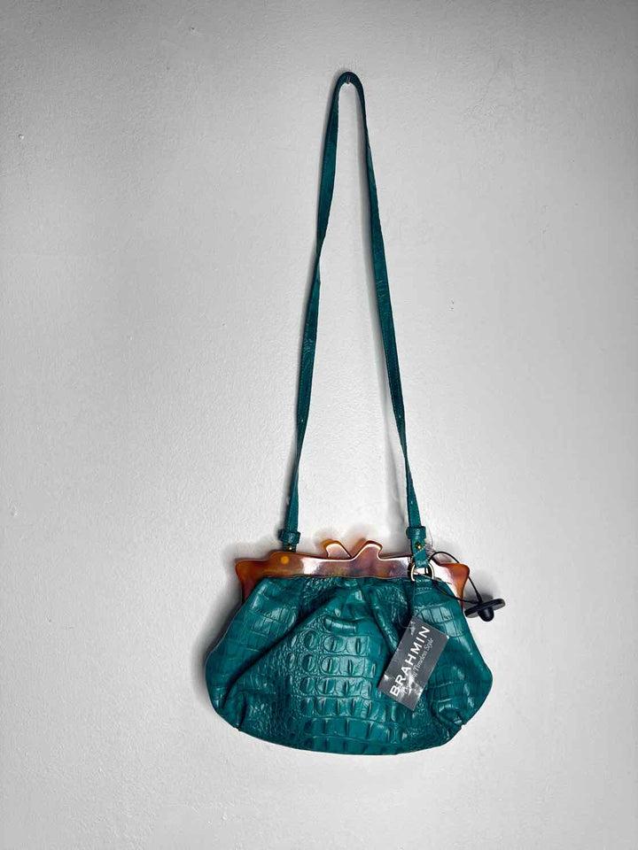 Brahmin Teal crossbody
