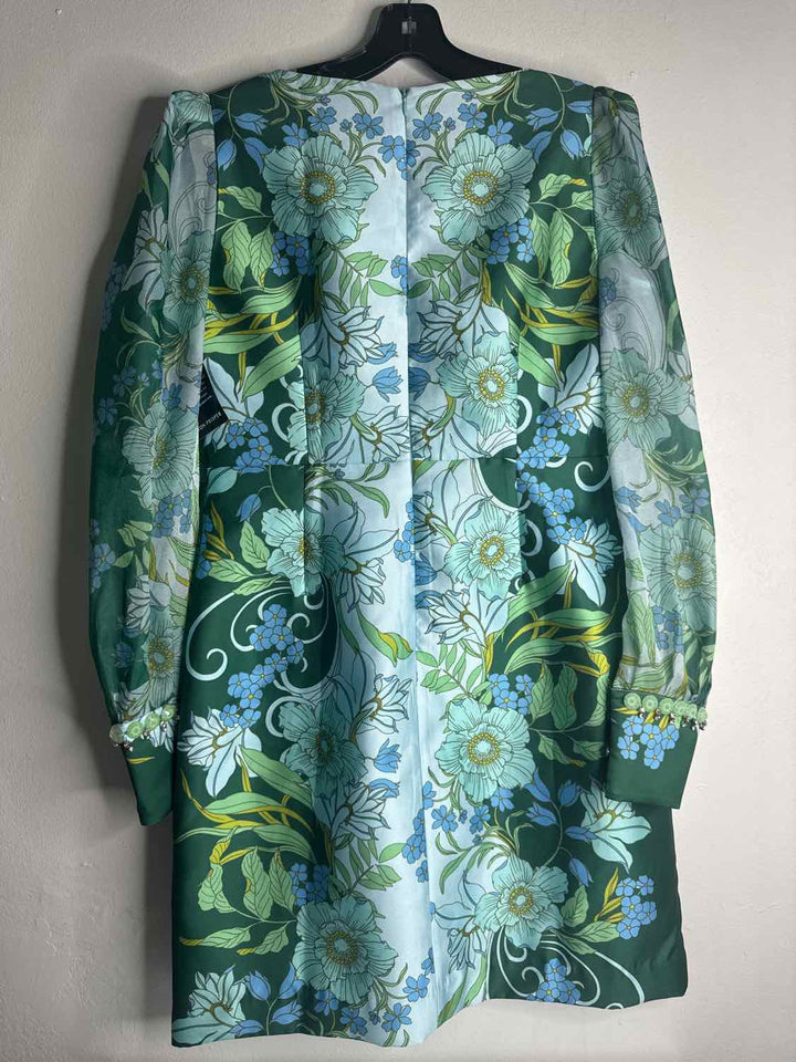 Boston Proper Size 12 Green formal dress
