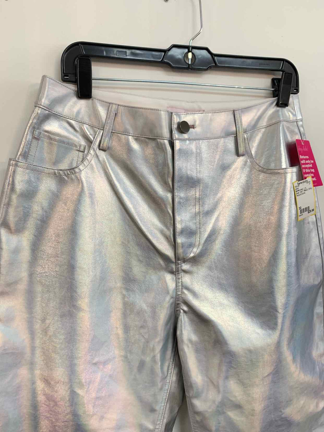 Buddy Love Size 30 Silver NWT Shiny casual