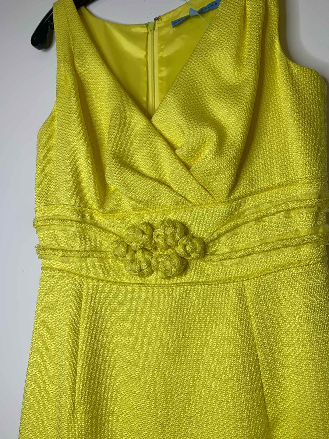 Women Size 4 Antonio Melani Yellow Sleeveless Dress