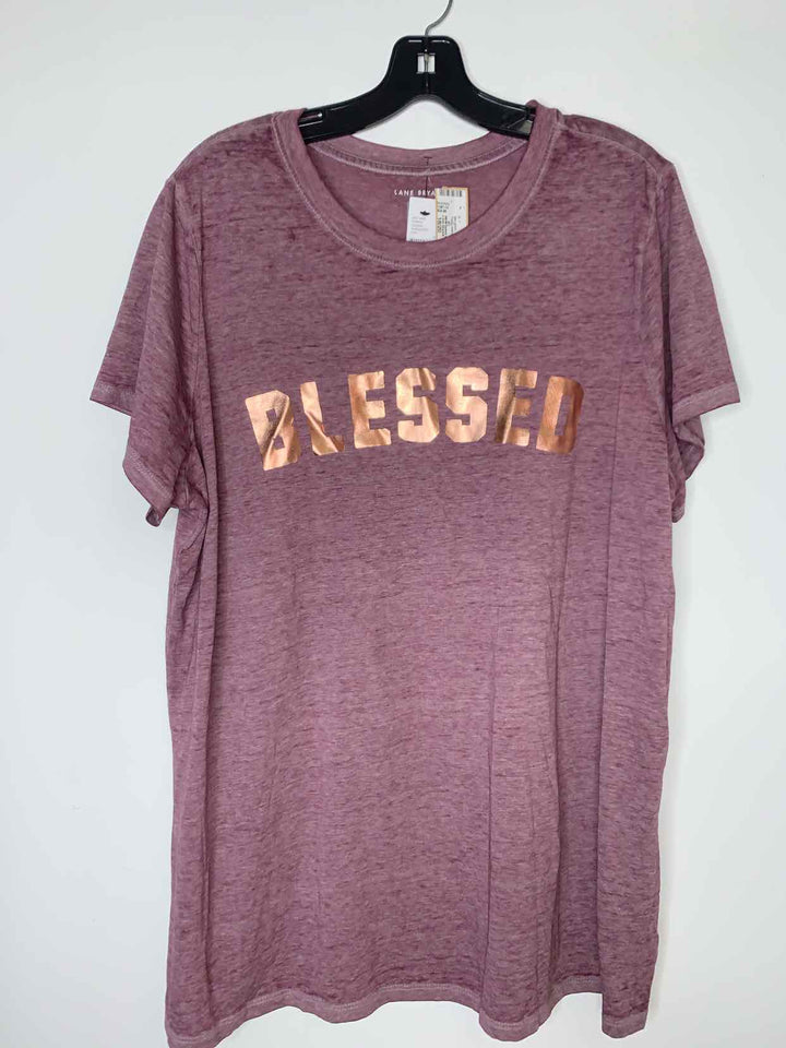 Lane Bryant Women Size 18/20 maroon tee shirt
