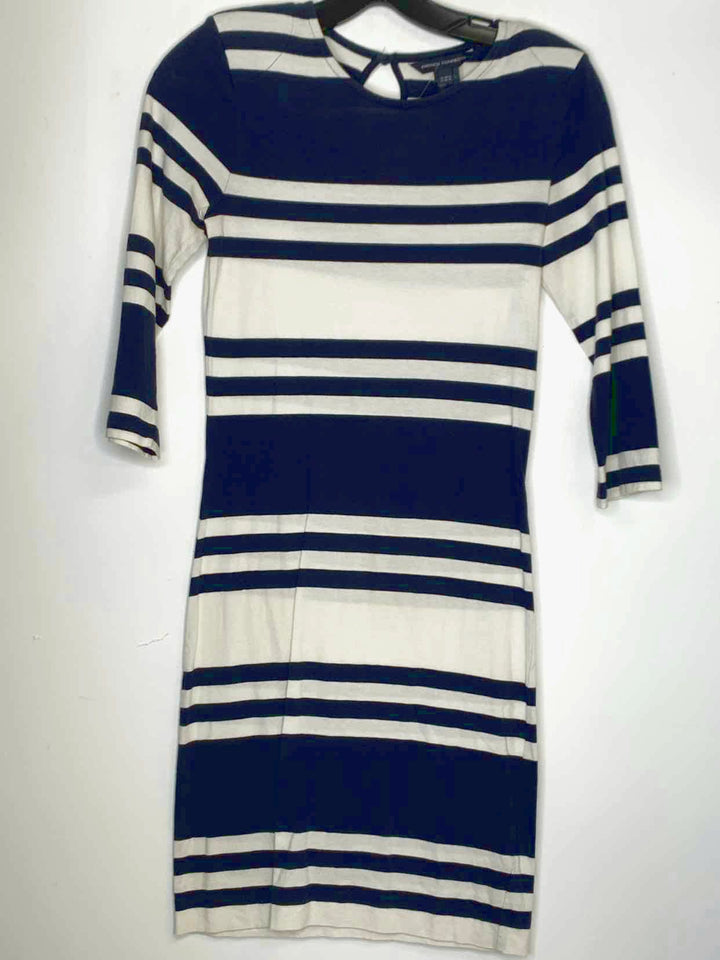 Women Size 6 French Connection striped long sleeve dress