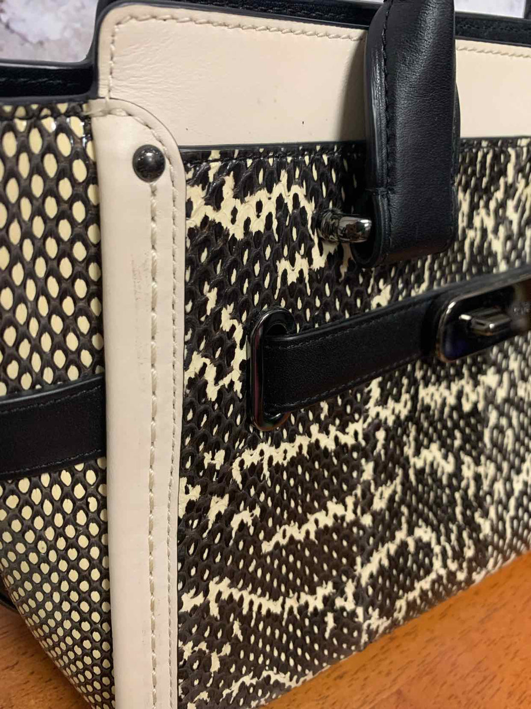 Coach Black Print Purse