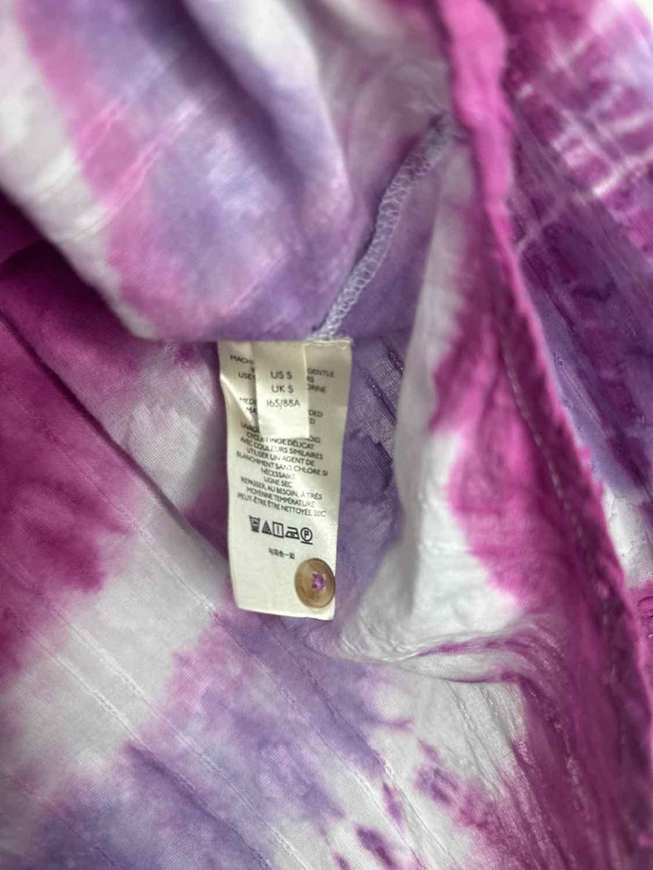 Pilcro Size S Pink Button Down Tye Dye long sleeve top