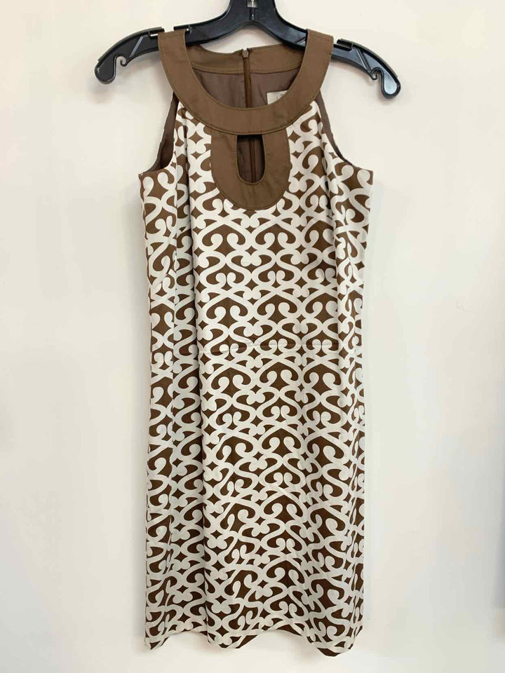 Women Size 0 Ann Taylor Brown sleeveless dress