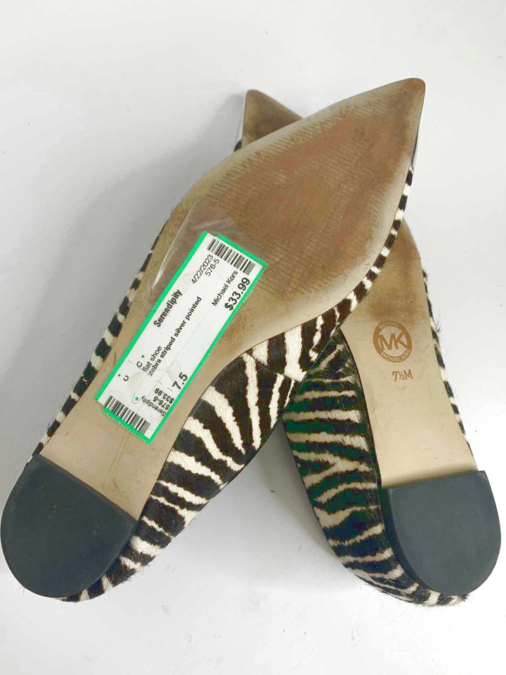 Michael Kors Animal Print W Shoe Size 7.5 flat shoe