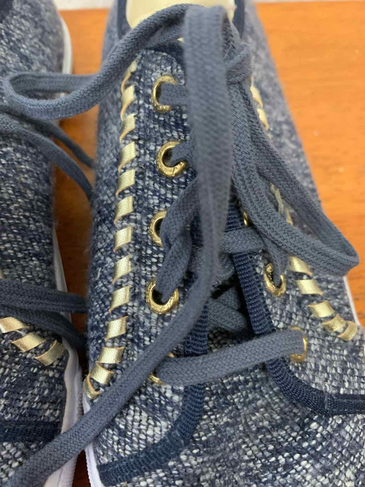 Jack Rogers Blue W Shoe Size 8 flat shoe