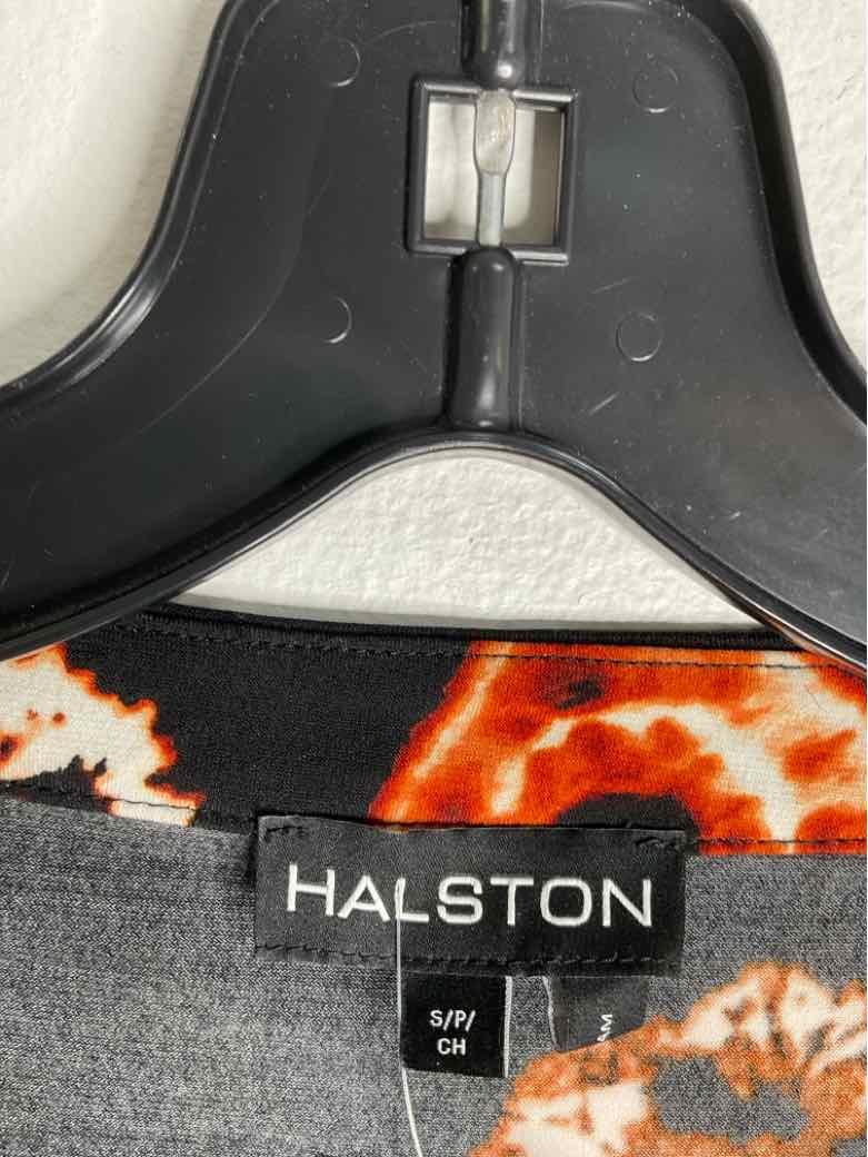 Halston Size PS Black Scoop Neck long sleeve top