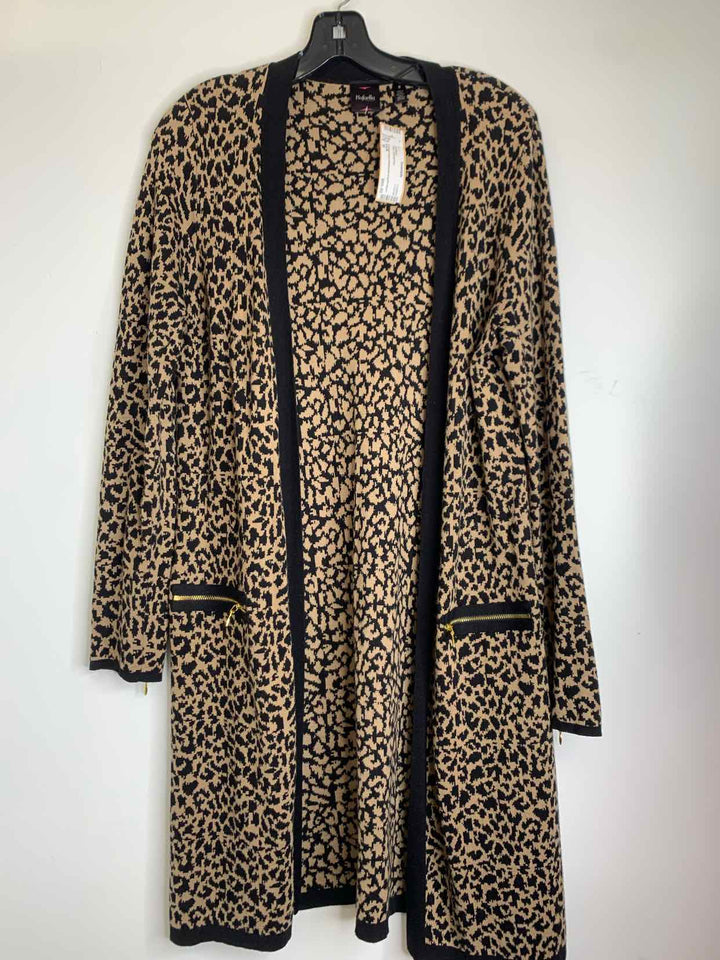 Rafella Women Size M Animal Print cardigan