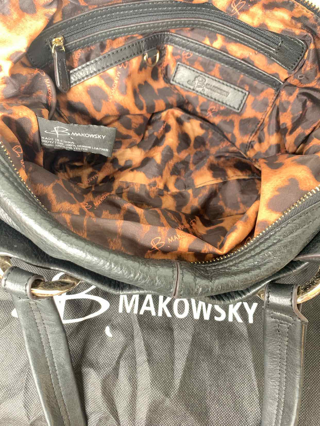 B Makowsky Black shoulder bag