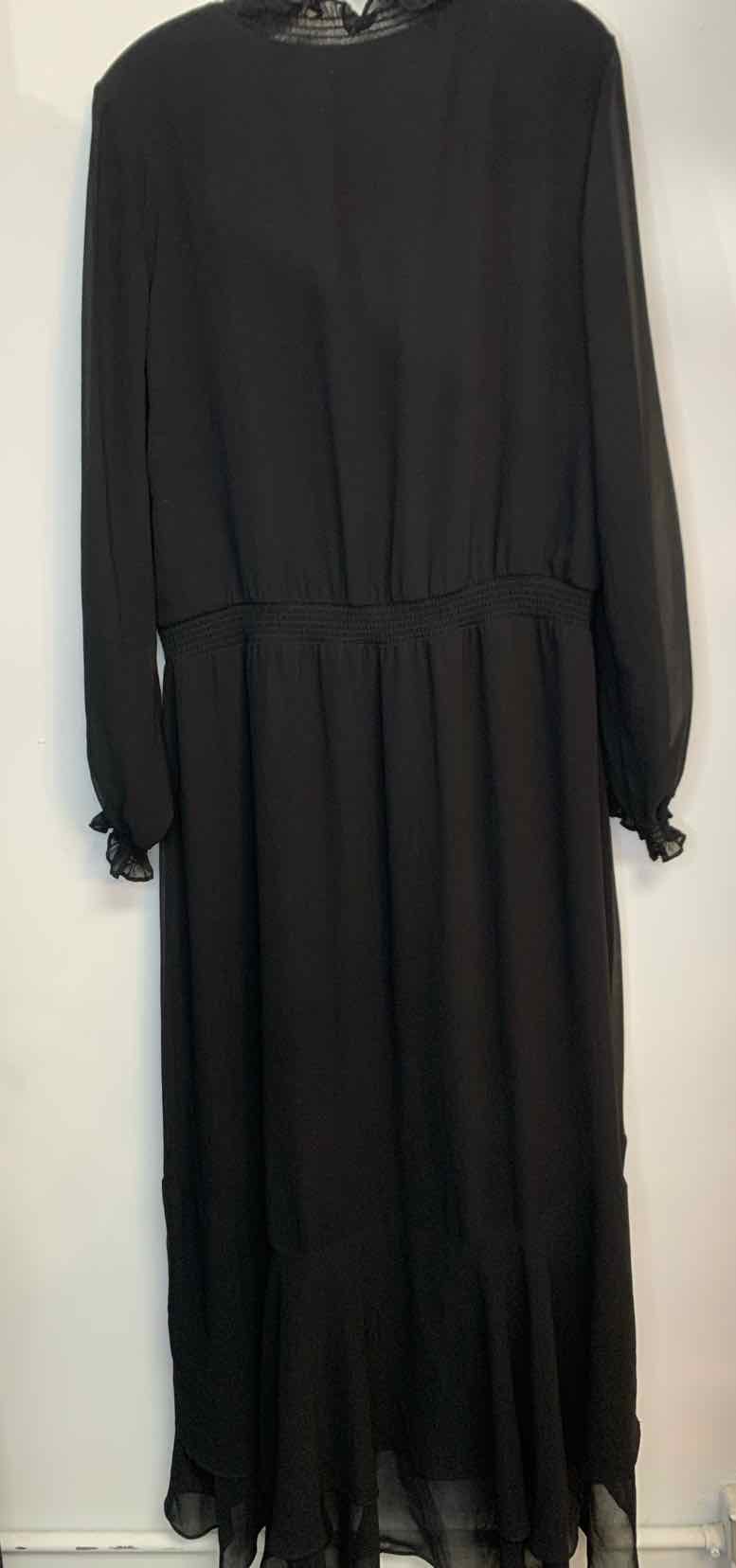 Women Size L 1 State Black long sleeve dress