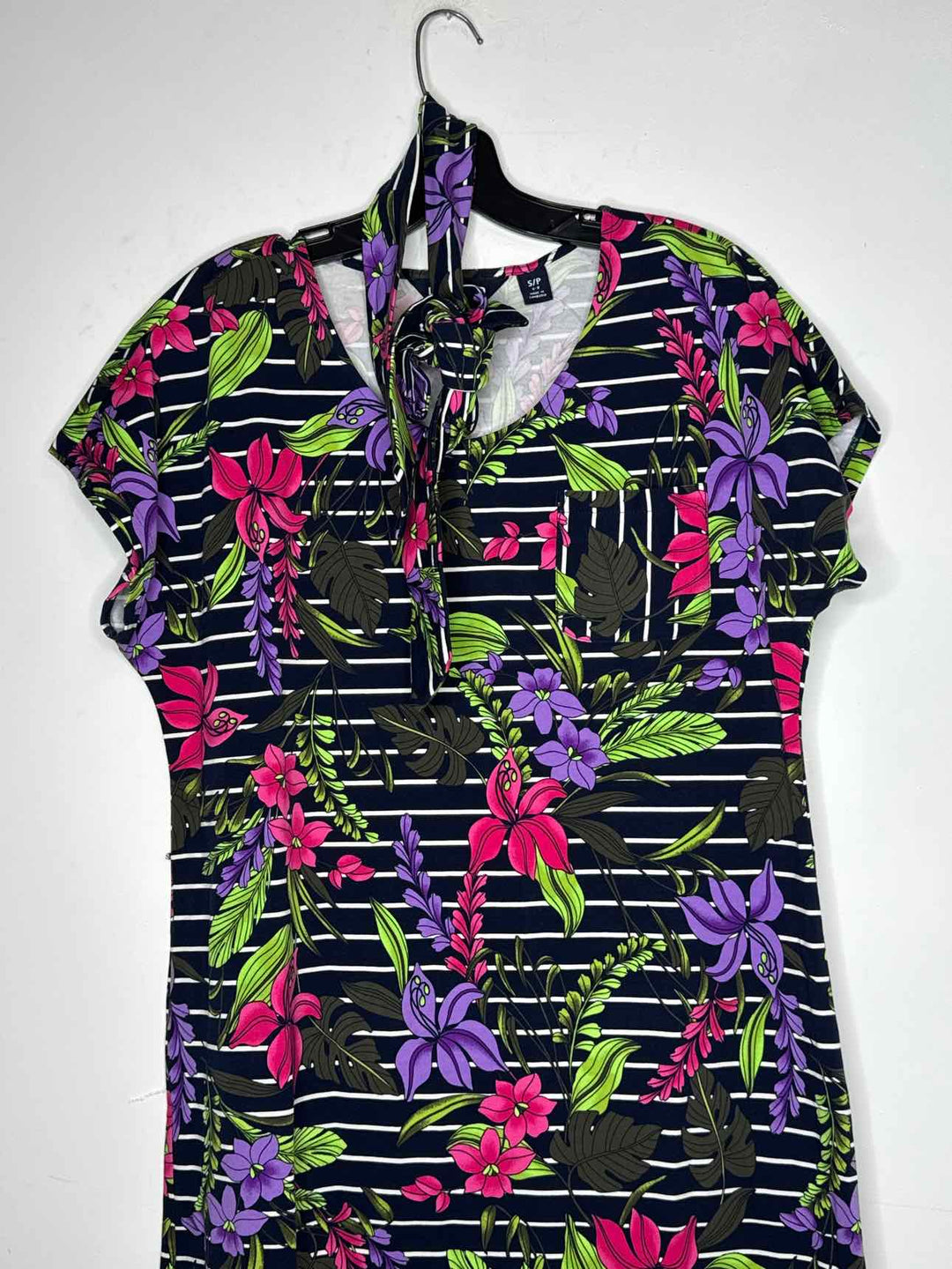 Women Size S Lands End Navy short sleeve