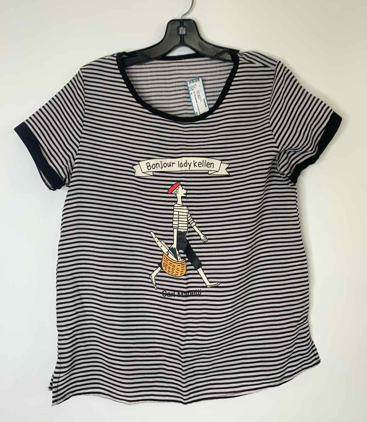 Women Size S striped short sleeve top