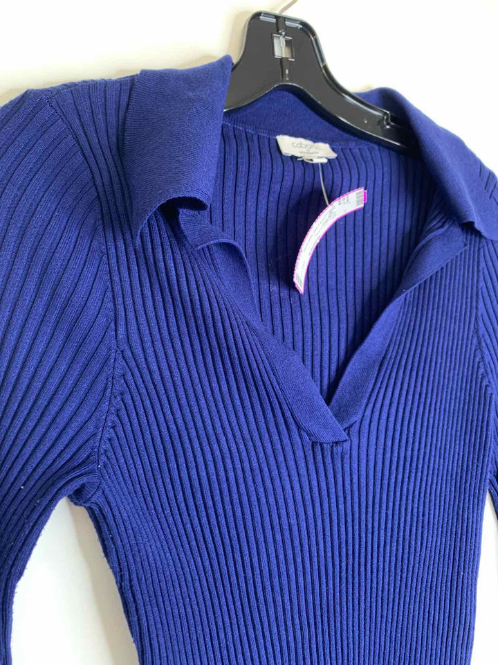 Cabana Women Size L Blue long sleeve top