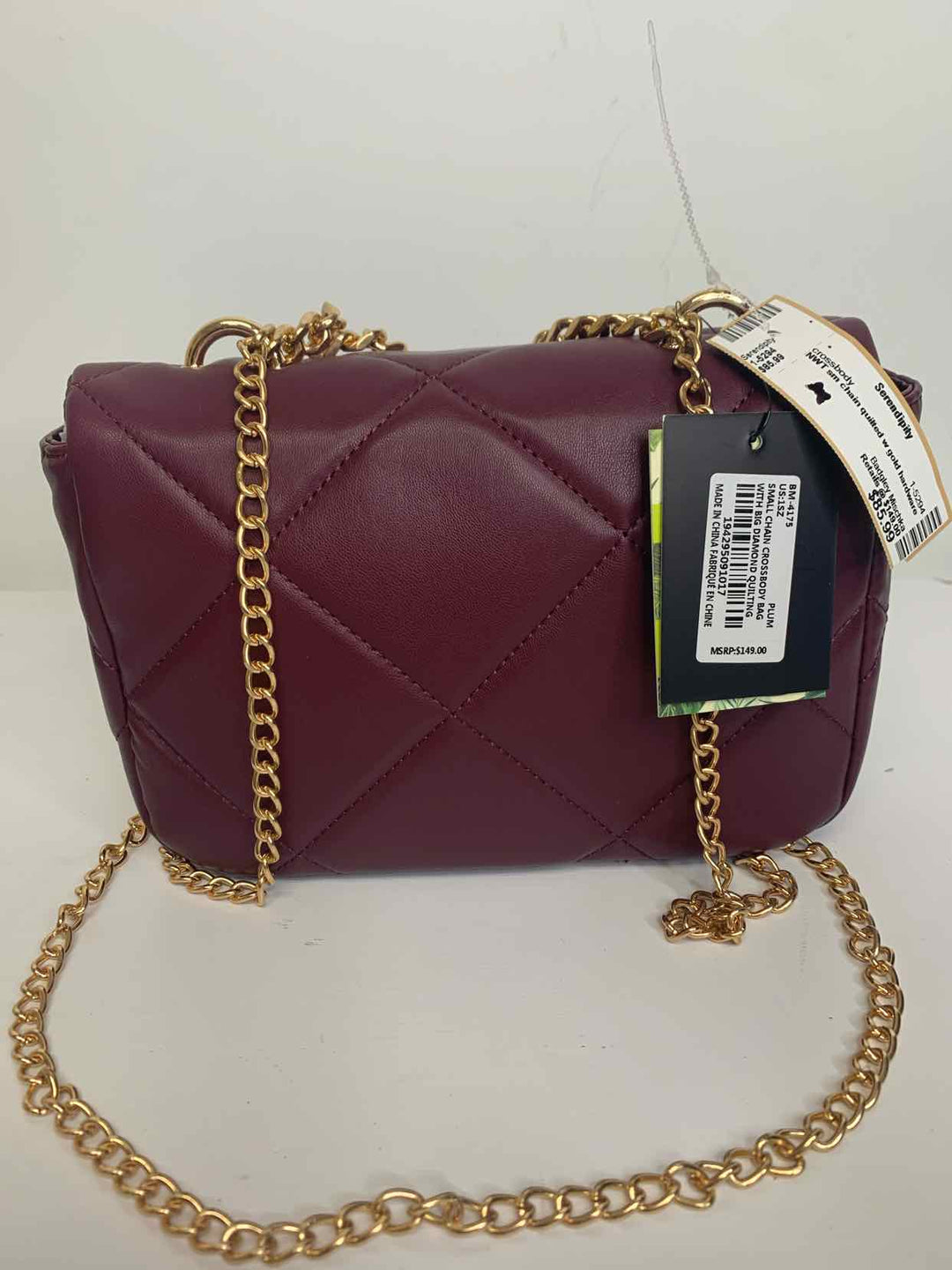 Badgley Mischka Burgundy crossbody