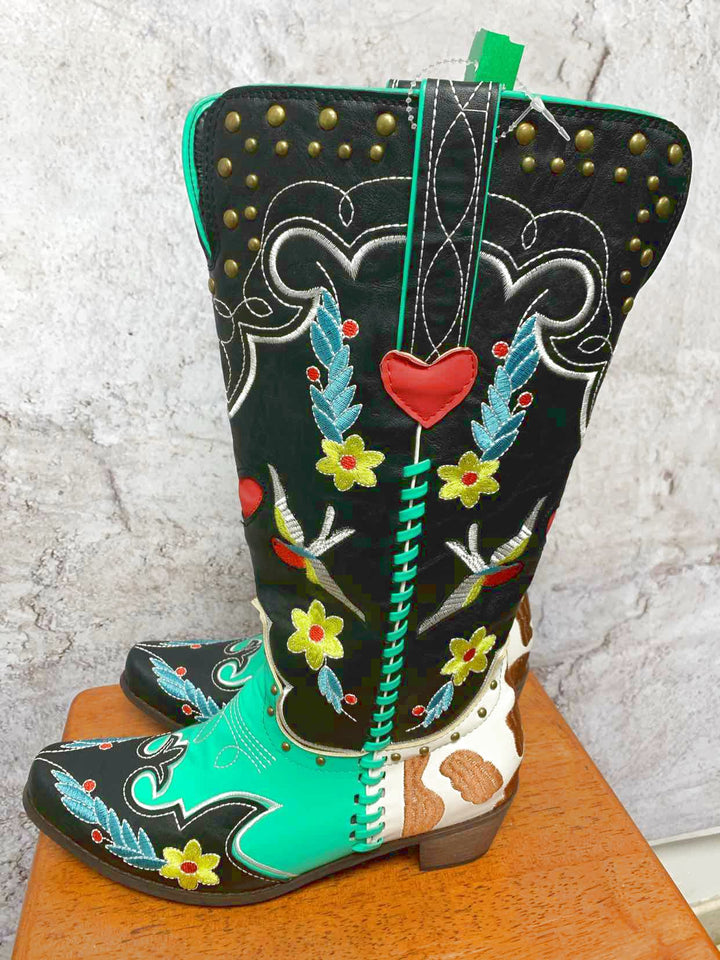 Urban Outfitters Multi-Color W Shoe Size 41 cowgirl boot