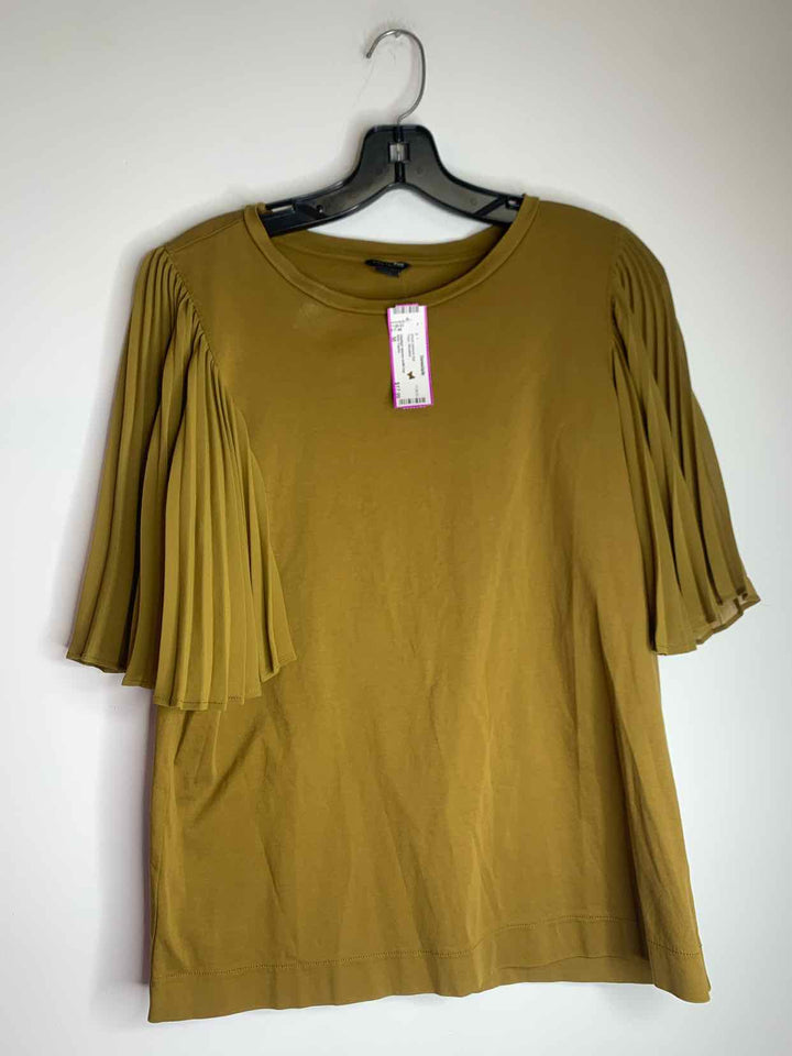 Ann Taylor Women Size M Mustard short sleeve top