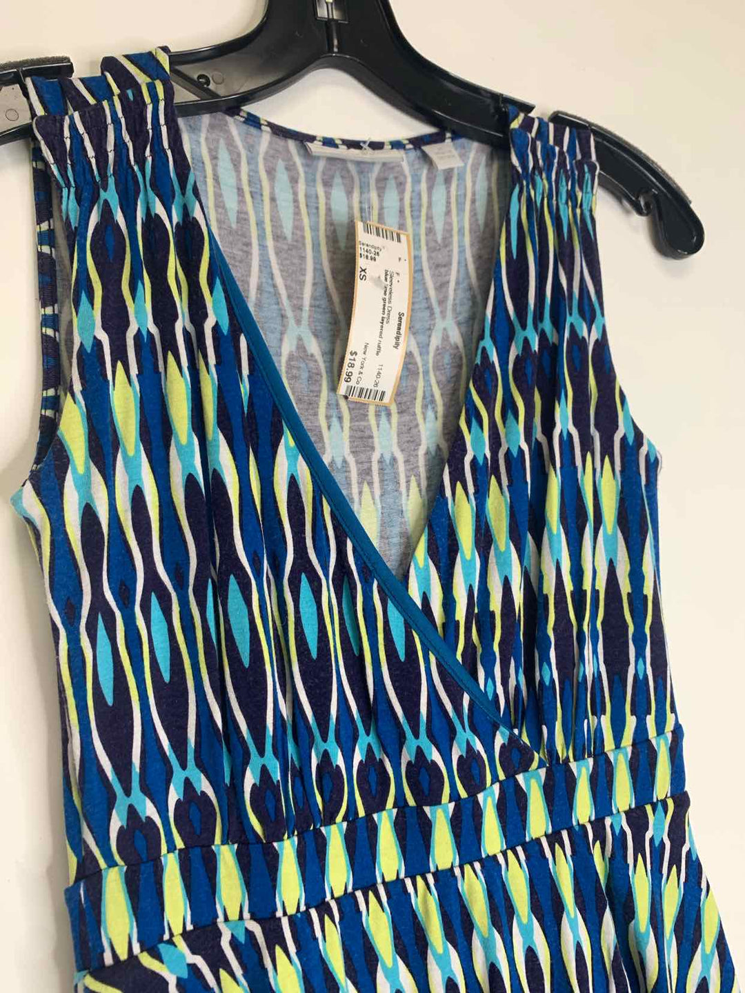 Women Size XS New York & Co Blue Sleeveless Dress