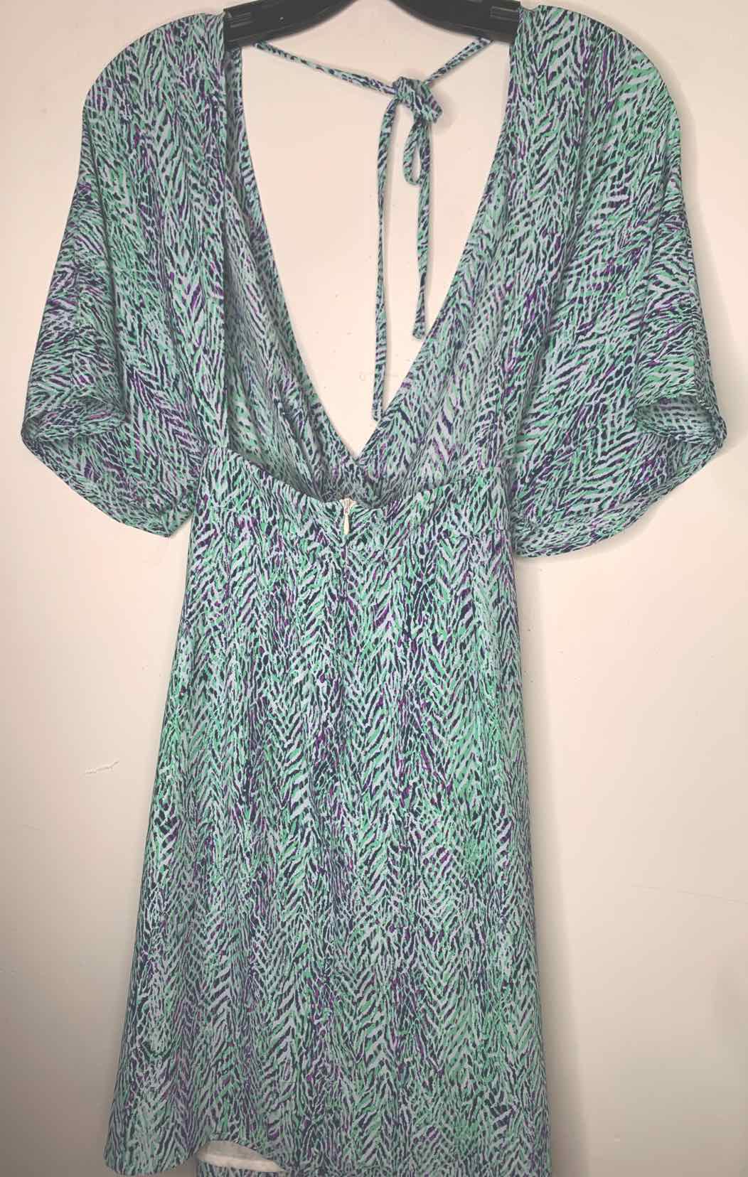 Women Size M Lili Oinodis Teal Sleeveless Dress