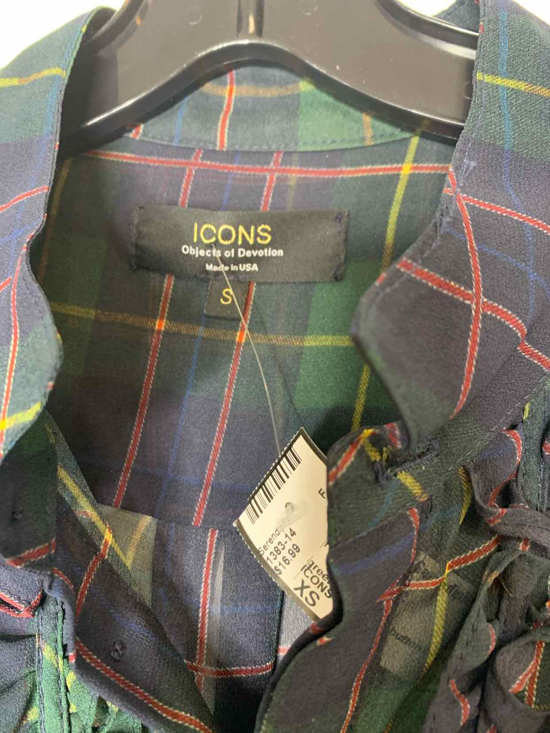 ICONS Women Size XS Green long sleeve top