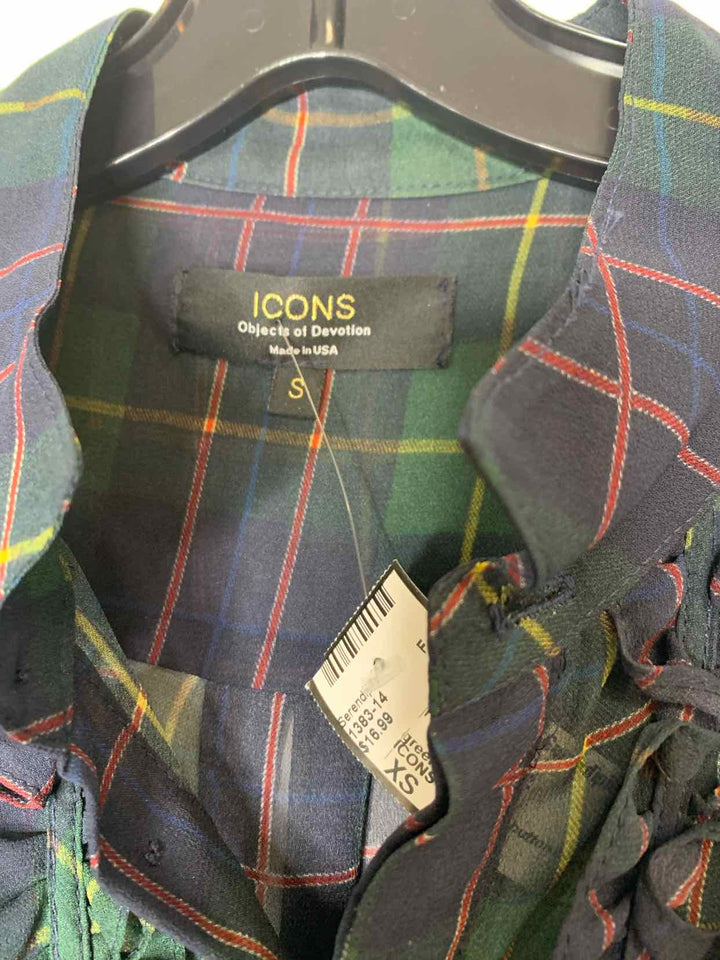 ICONS Women Size XS Green long sleeve top