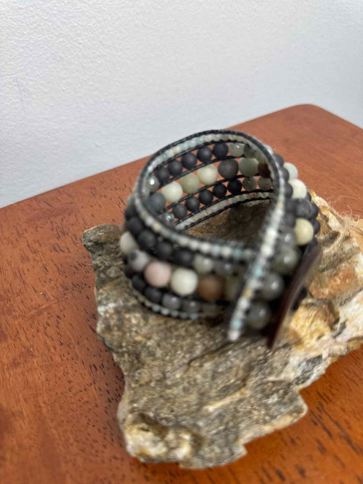 Stone Addiction Size OS Grey Excellent Bracelet