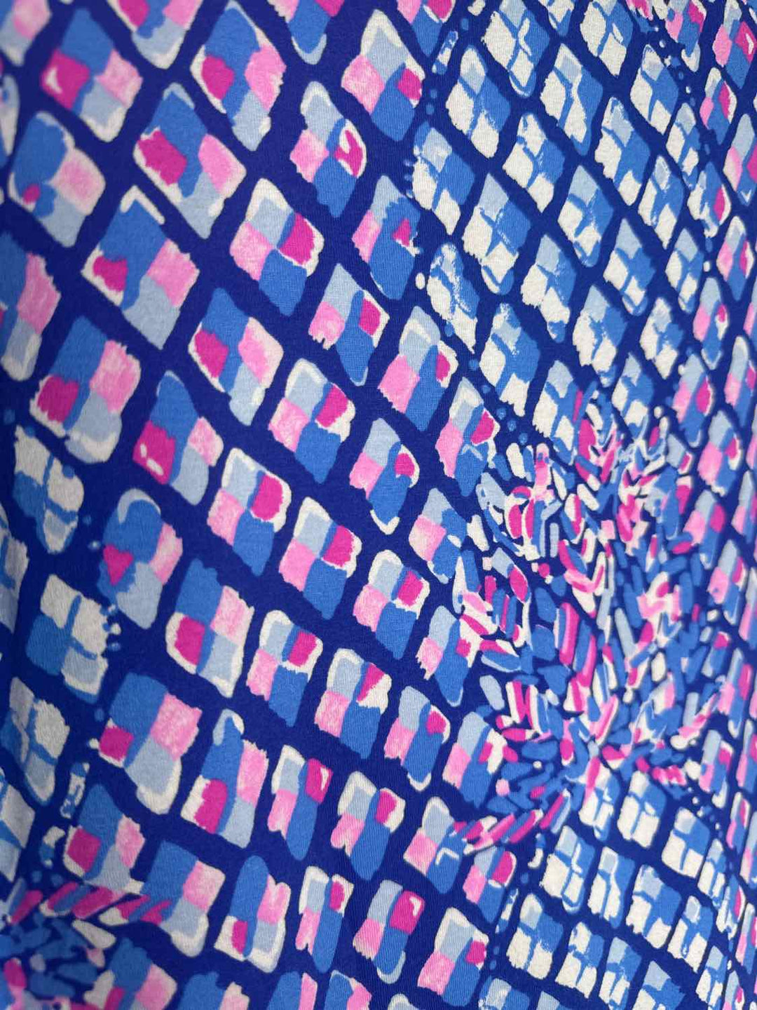 Lilly Pulitzer Size S Blue Pink long sleeve dress