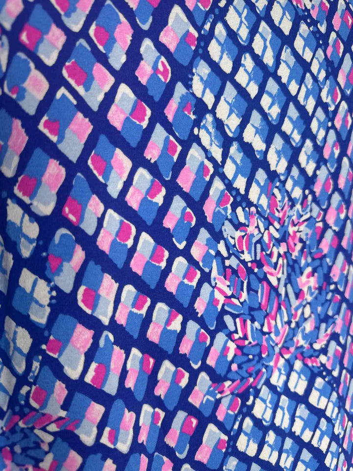 Lilly Pulitzer Size S Blue Pink long sleeve dress