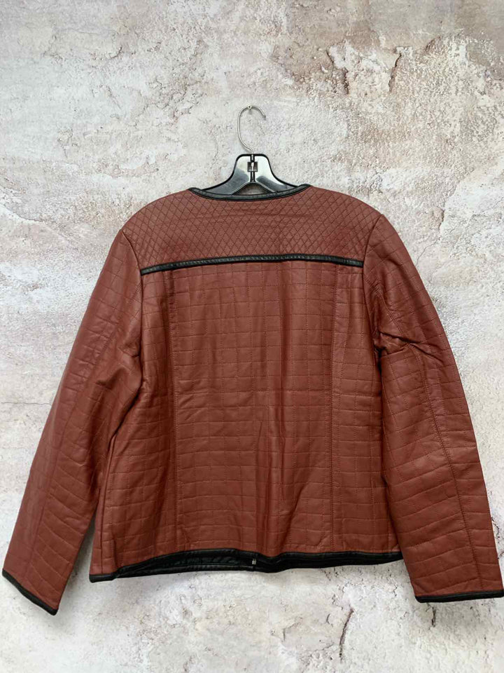Joan Rivers rust Women Size 12 jacket