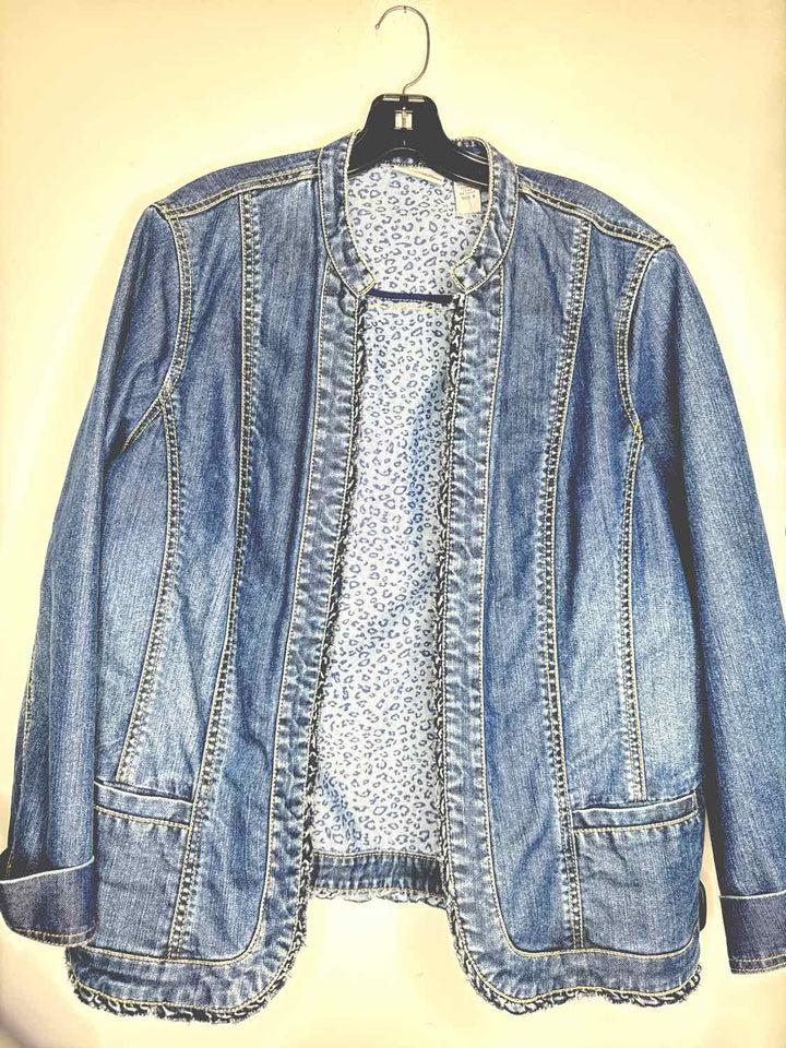 Chicos denim size 3 denim jacket