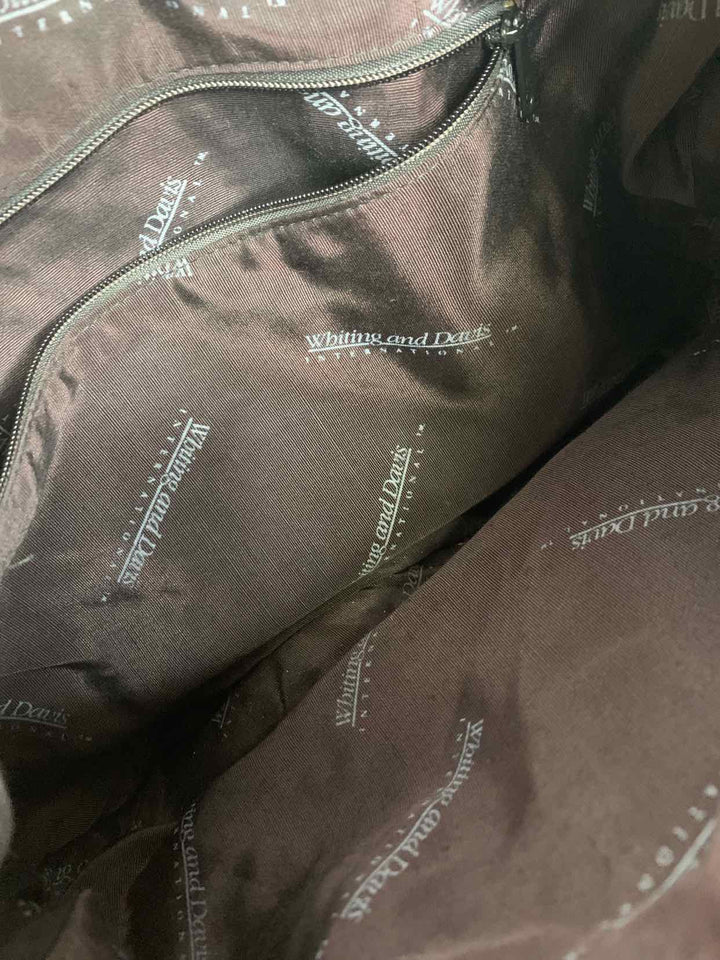 Whiting and Davis Black shoulder bag