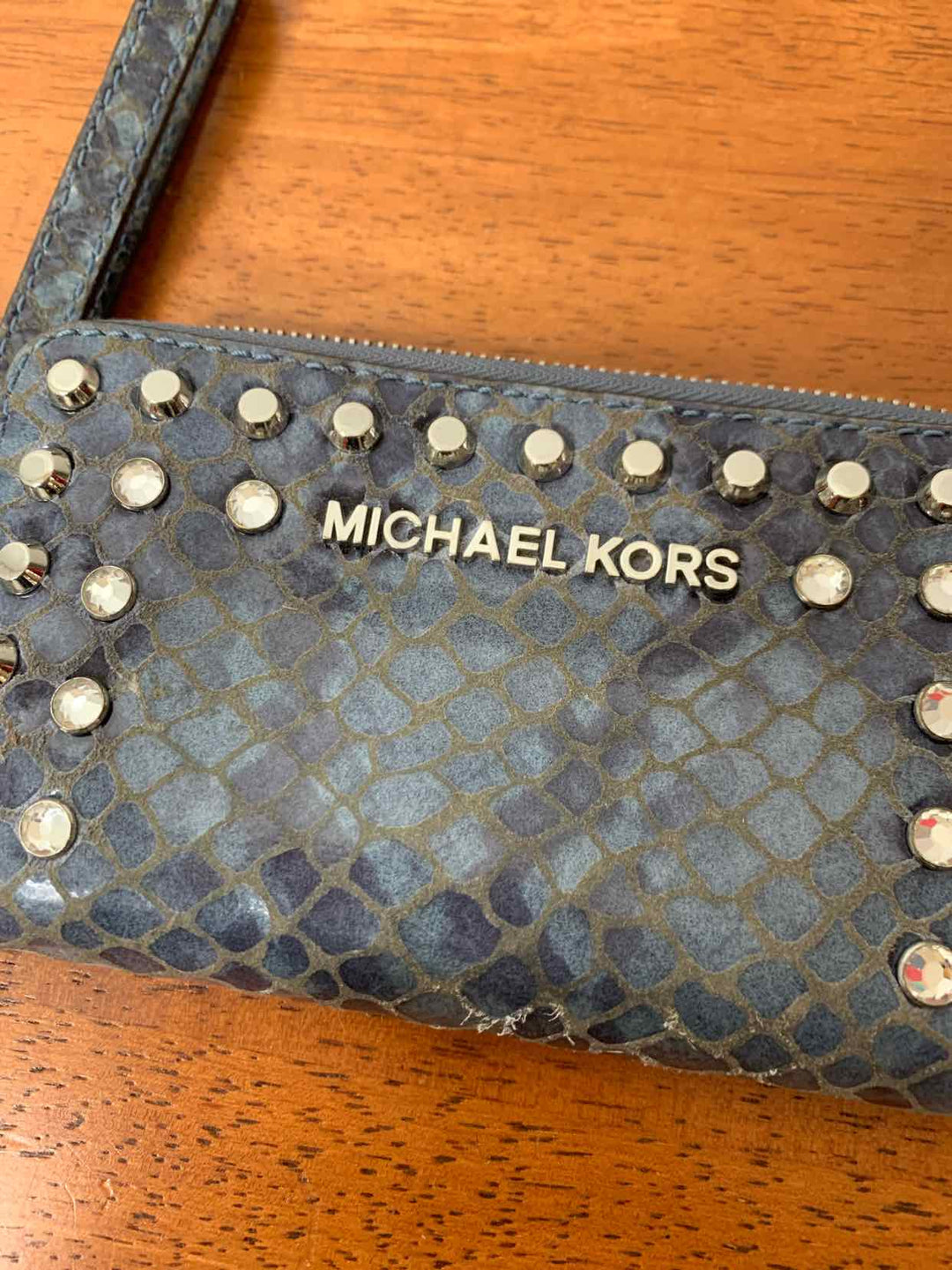 Michael Kors Blue wristlet