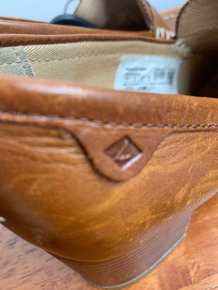 Sperry Brown W Shoe Size 7 medium heel