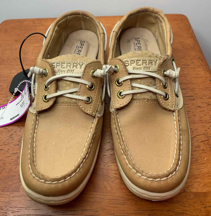 Sperry tan W Shoe Size 6.5 flat shoe