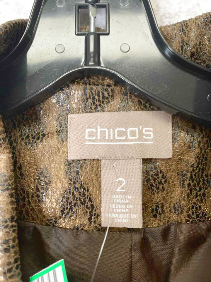 Chicos Women Size 2 Animal Print sleeveless