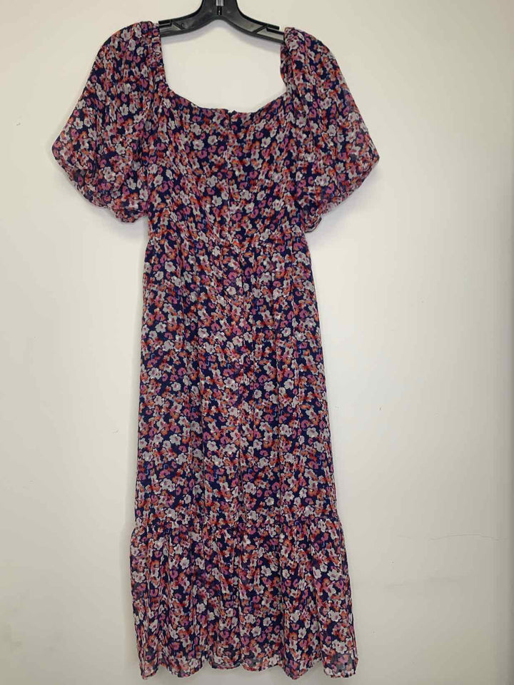 Women Size 16 Sandra Darren floral short sleeve