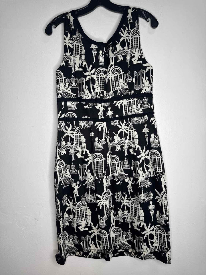 Lilly Pulitzer Size 10 Black Good Cafe sleeveless dress