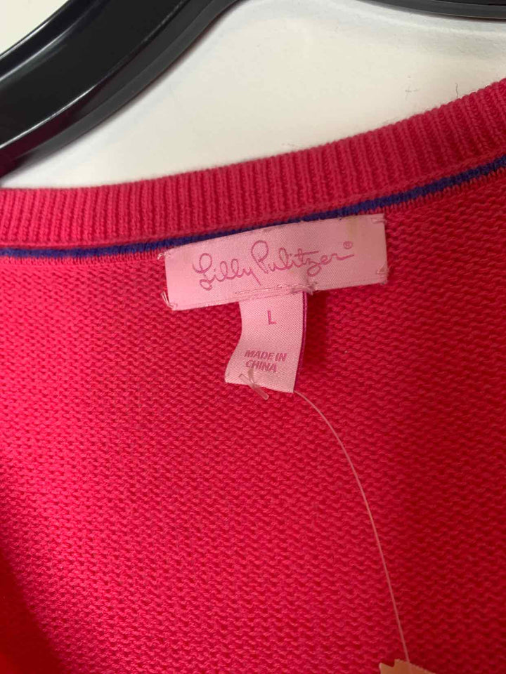 Lilly Pulitzer Hot Pink Women Size L sweater