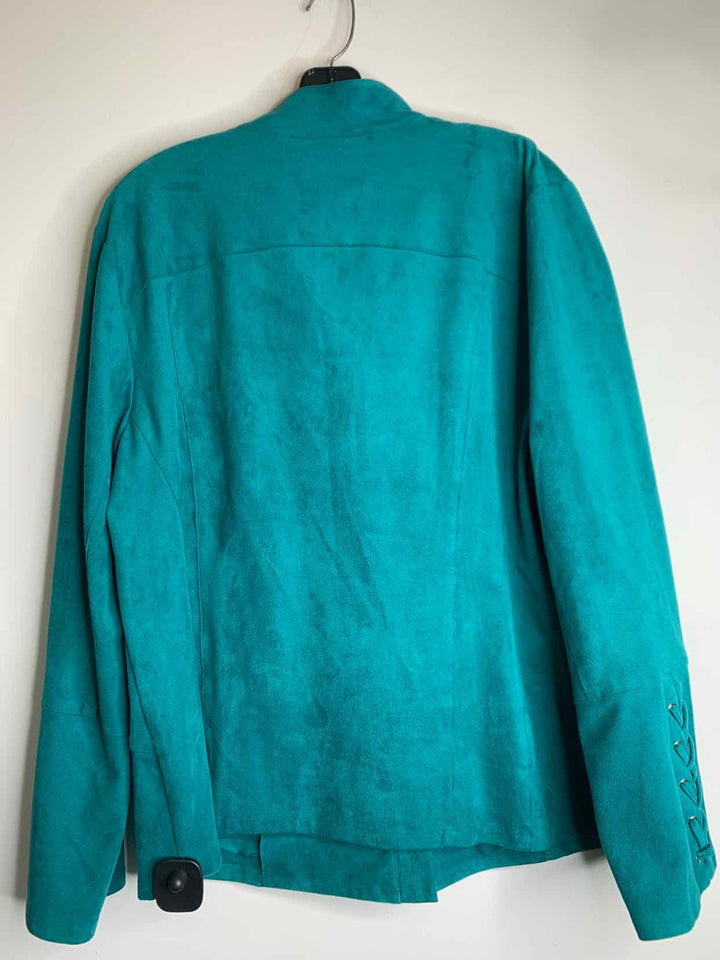 Chicos Teal Women Size 3 jacket