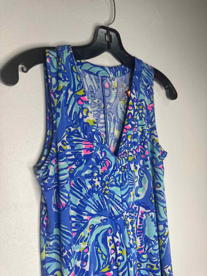 Lilly Pulitzer Size XXS Blue Paisley sleeveless dress