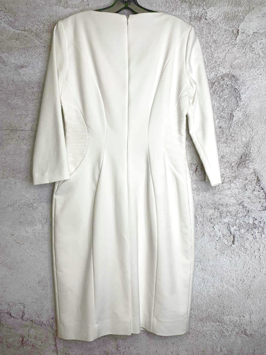 Antonio Melani Size 8 White Laced/Tied long sleeve dress