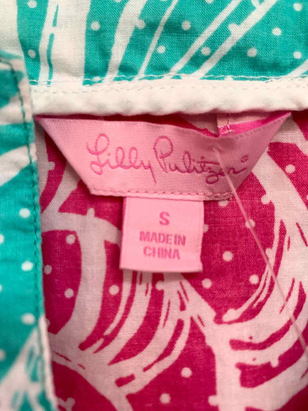 Lilly Pulitzer Size S Pink Floral long sleeve top