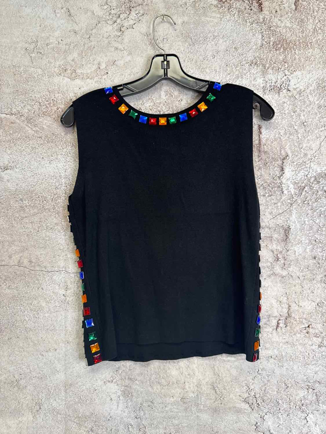 Joseph A Size XL Black Multi Color sleeveless