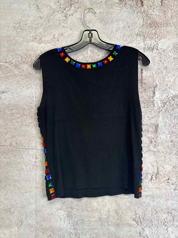 Joseph A Size XL Black Multi Color sleeveless