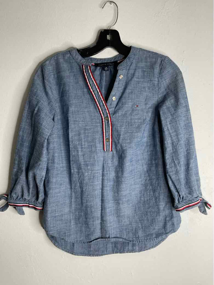 Tommy Hilfiger Size XS Blue long sleeve top