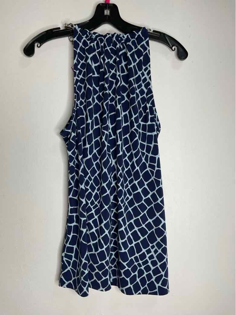Michael Kors Size L Blue Scoop Neck sleeveless