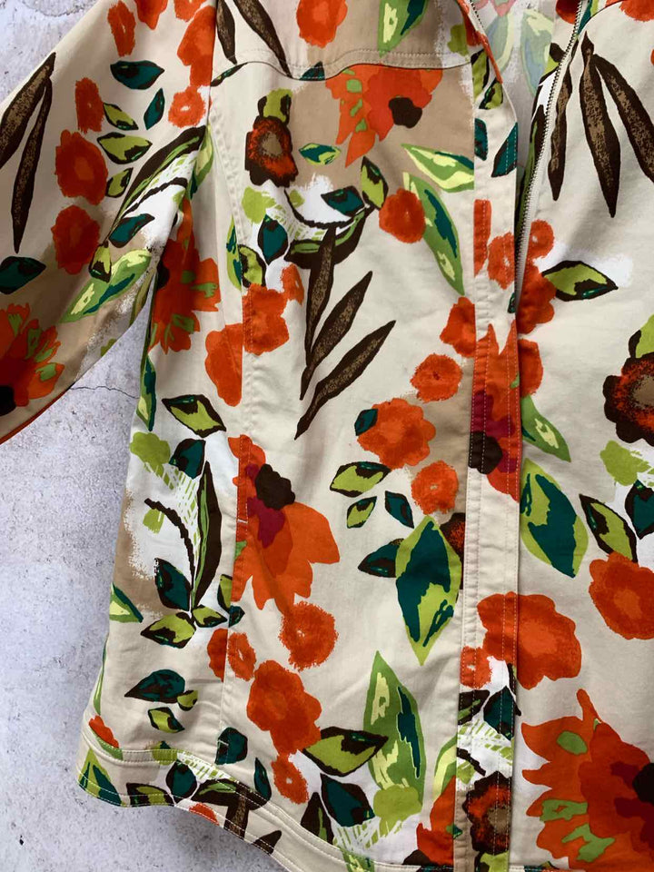 Chicos Orange Women Size 1 jacket